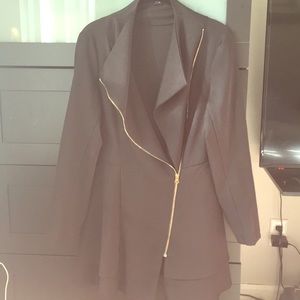 Black Peplum Light Jacket